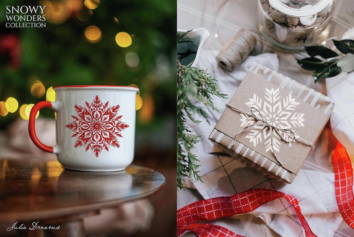 Snowy Wonders SVG Snowflakes Collection 2