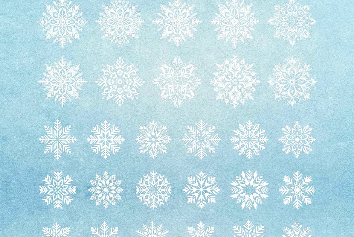 Snowy Wonders SVG Snowflakes Collection 4
