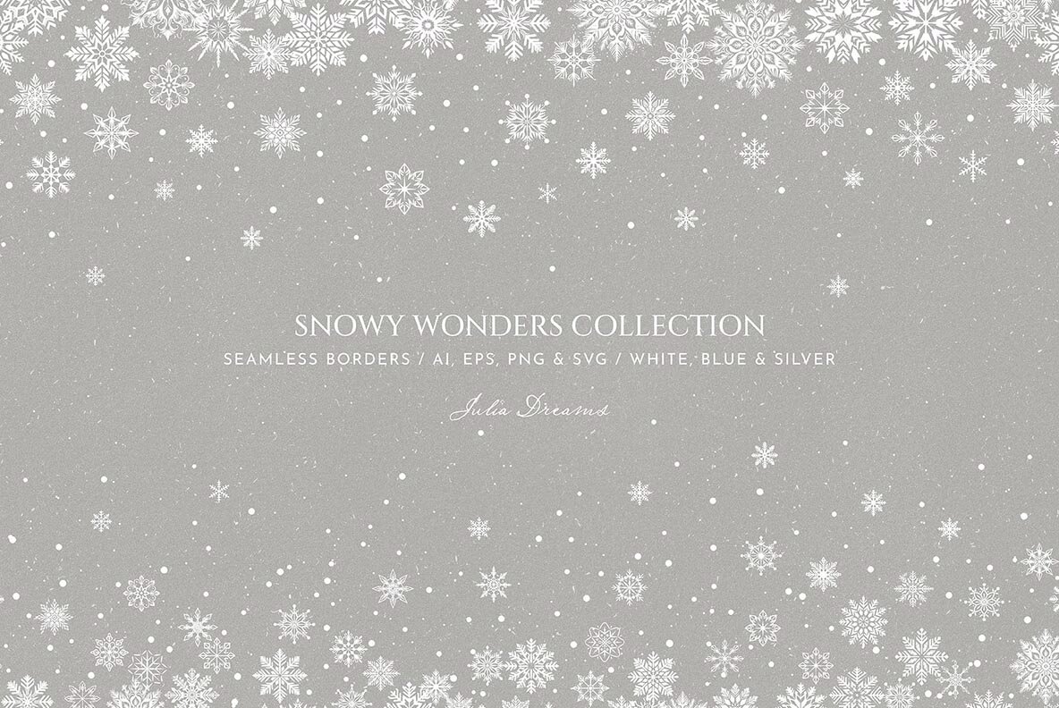 Snowy Wonders SVG Snowflakes Collection 8
