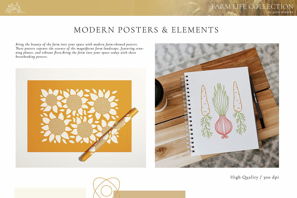 Farm Life Animals Watercolor Collection 15