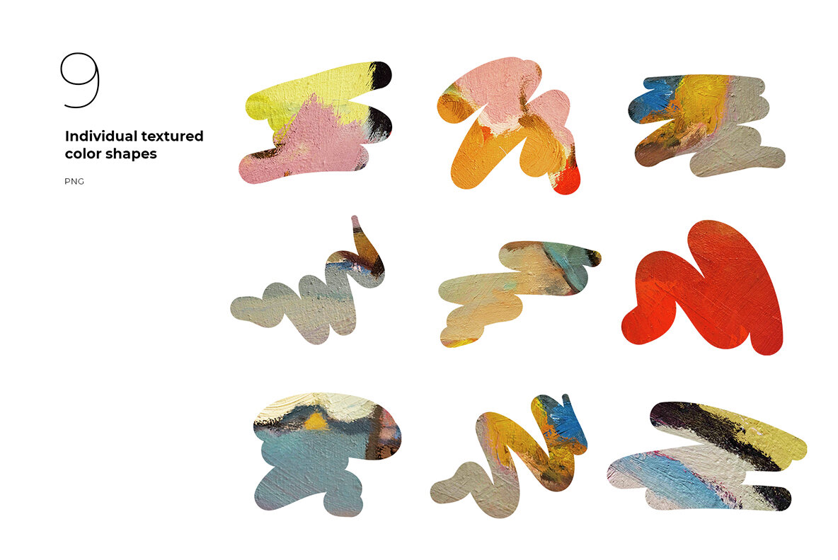 Tinsel Christmas Themed Shapes and Composition 5