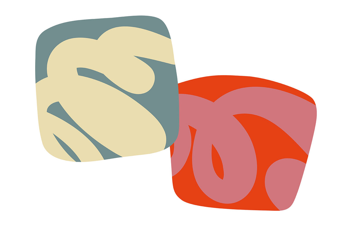 Tinsel Christmas Themed Shapes and Composition 10