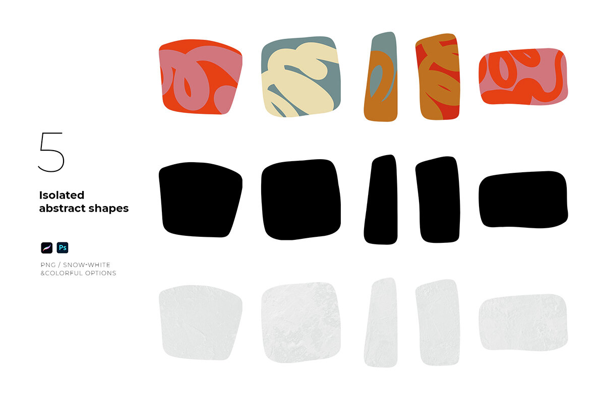 Tinsel Christmas Themed Shapes and Composition 11