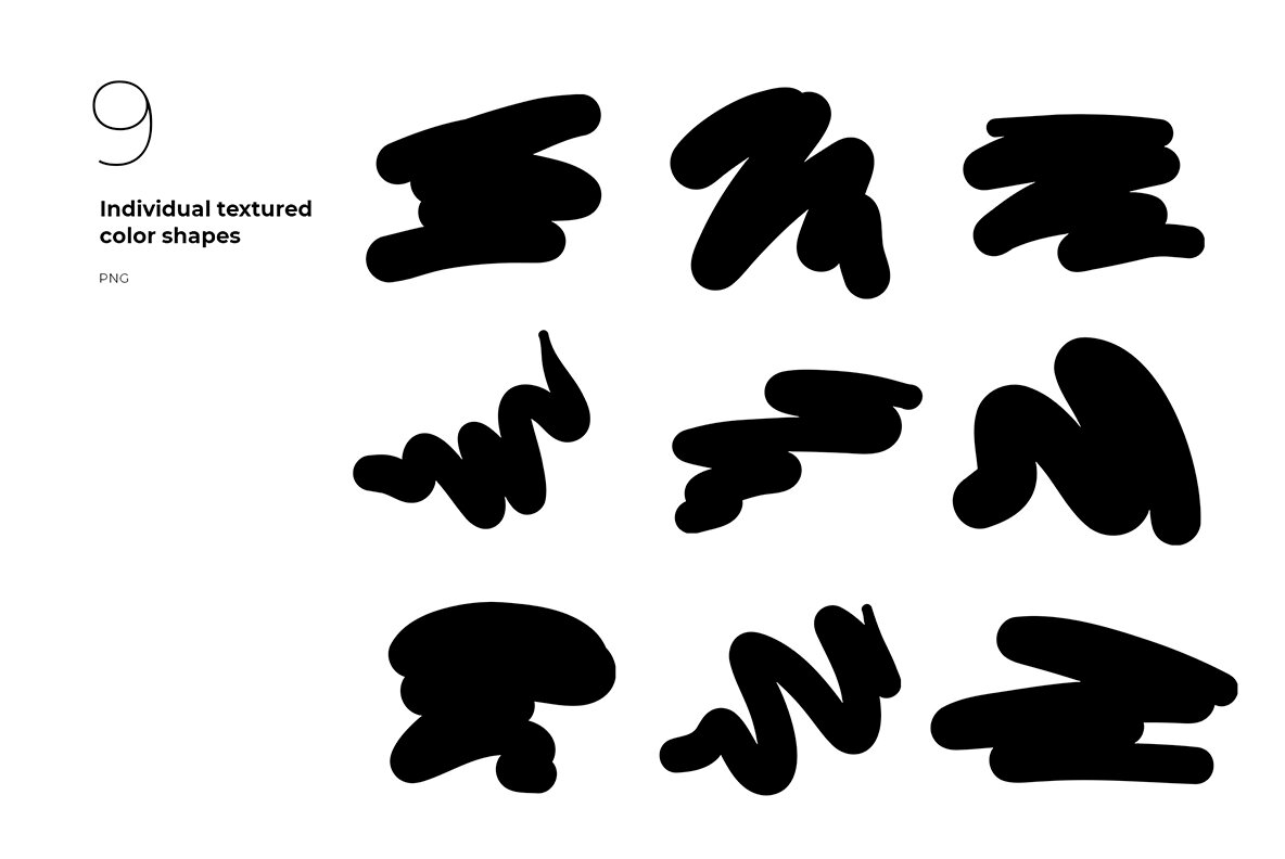 Tinsel Christmas Themed Shapes and Composition 15