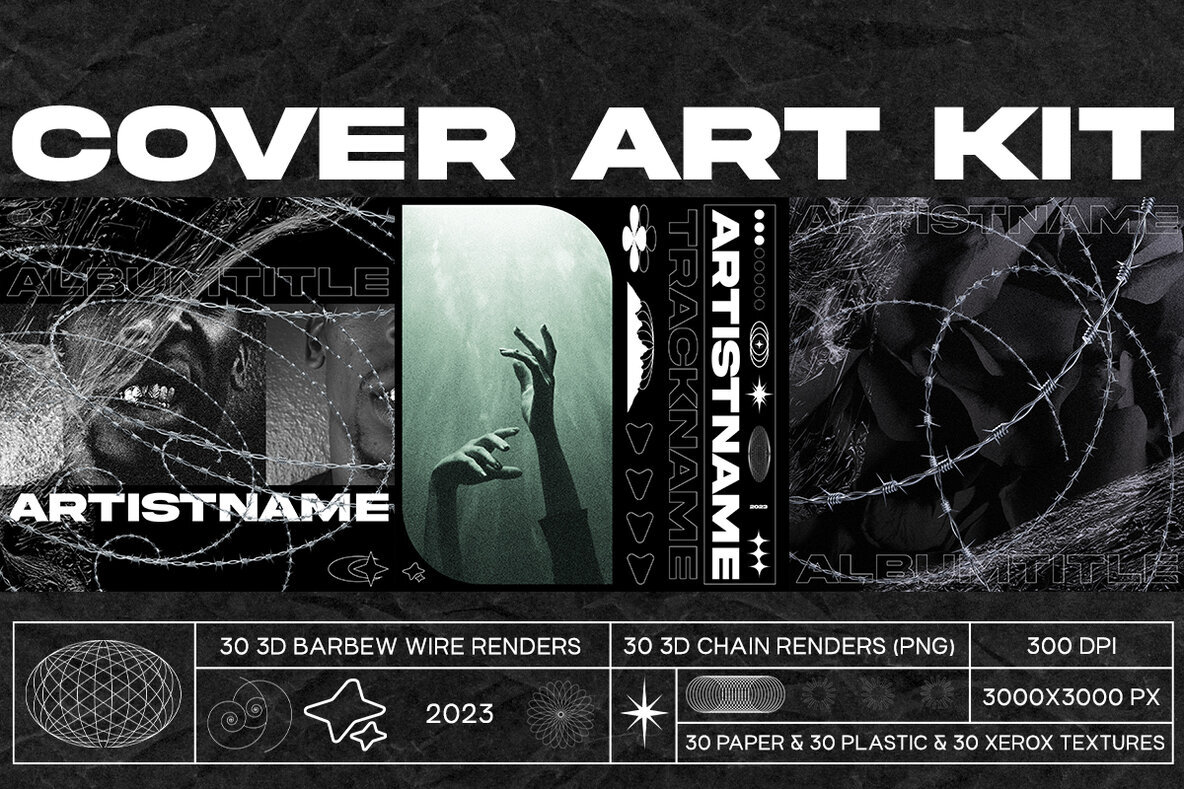 Cover Art Kit   Textures   3D Renders 1
