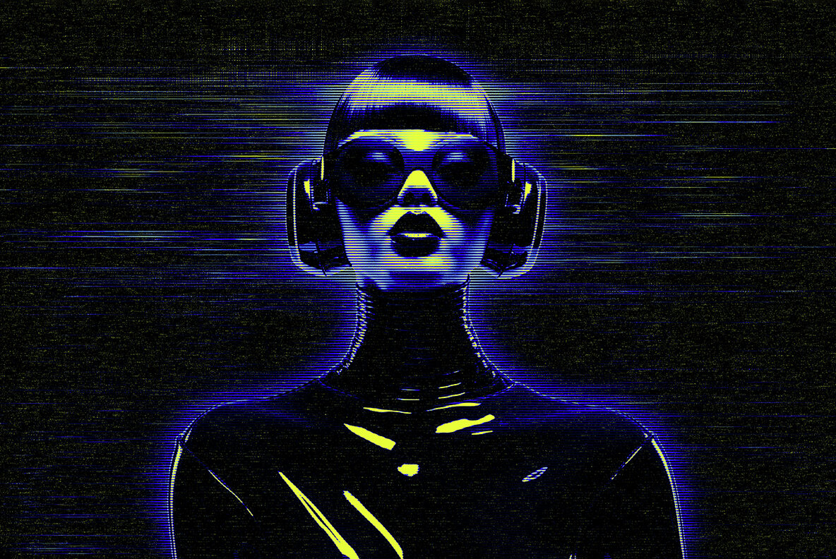 Cyber Hologram Photo Effect 4