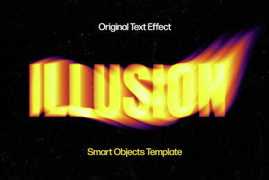 Melting Illusion Text Effect