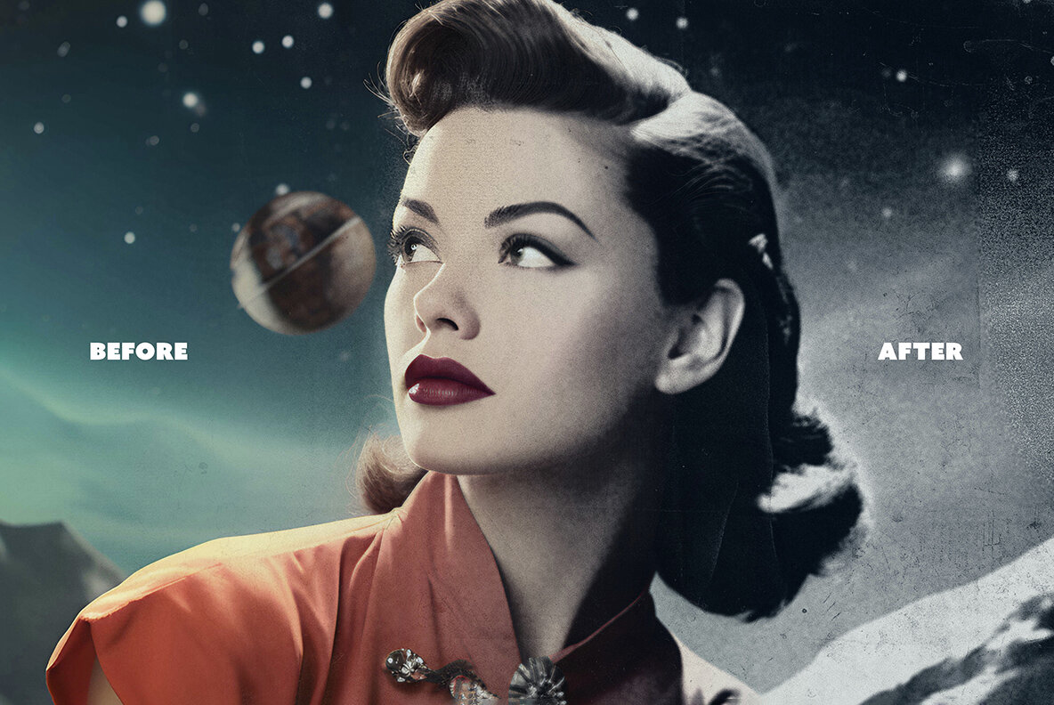 Aged Photo Effect Template 7