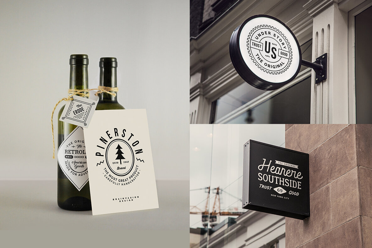 Modern Vintage Logo   Badge Templates 3