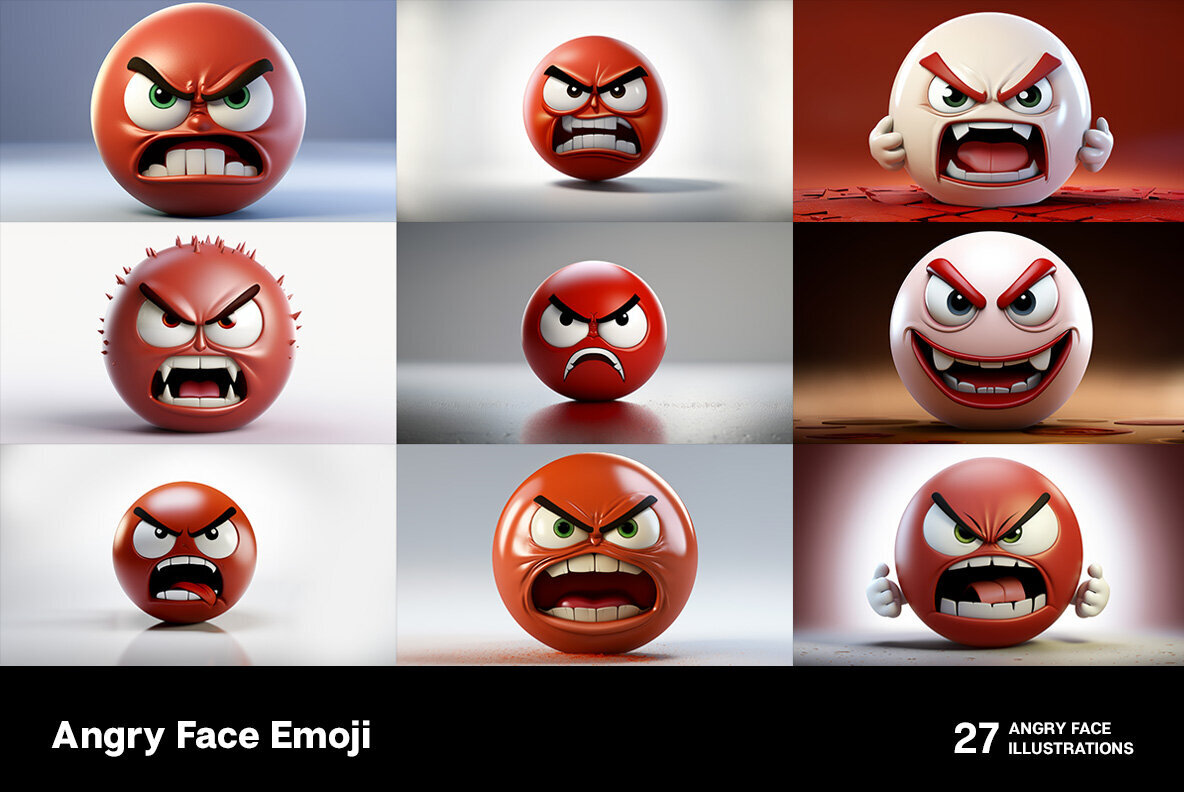 Angry Face Emoji 2