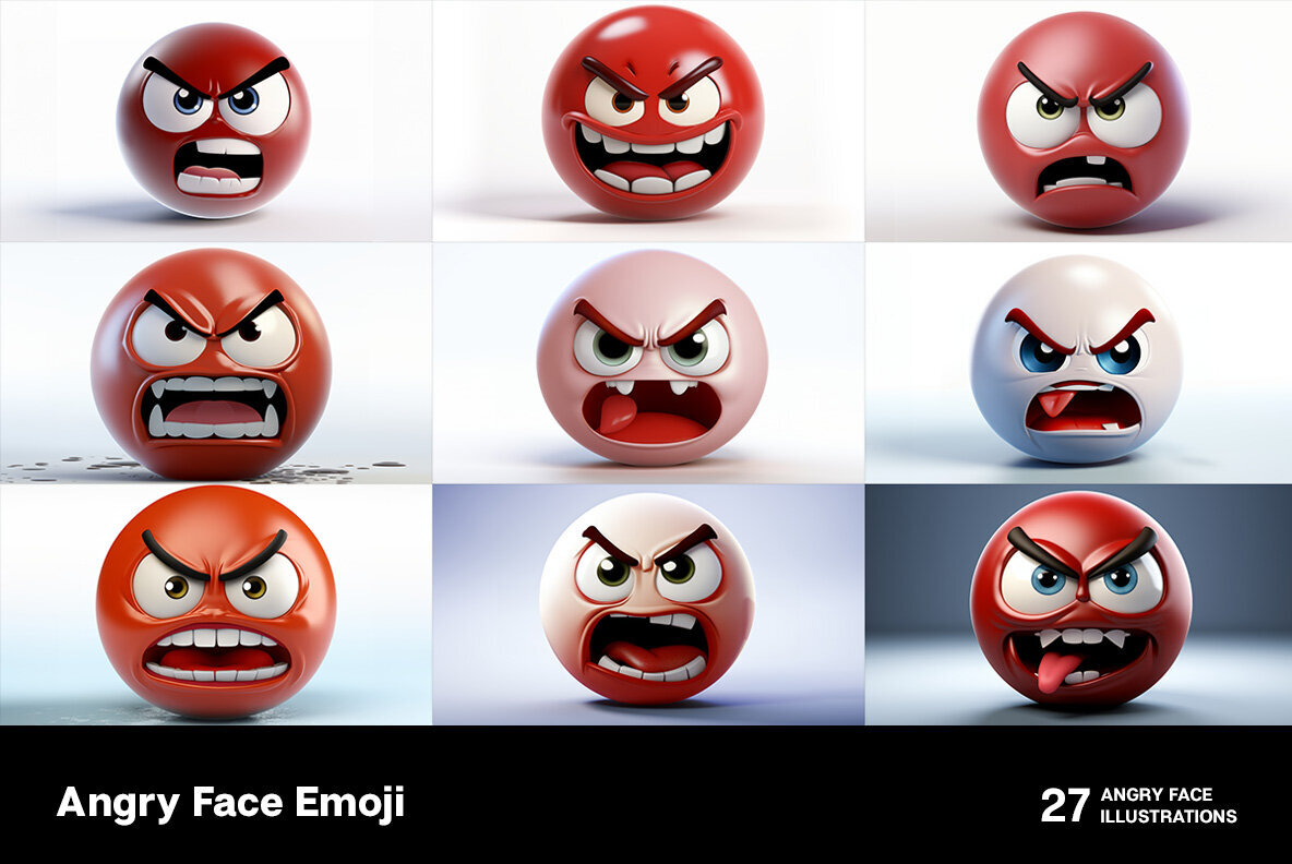 Angry Face Emoji 3