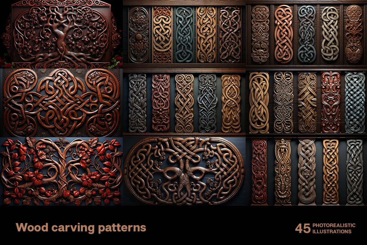 Wood carving patterns 3