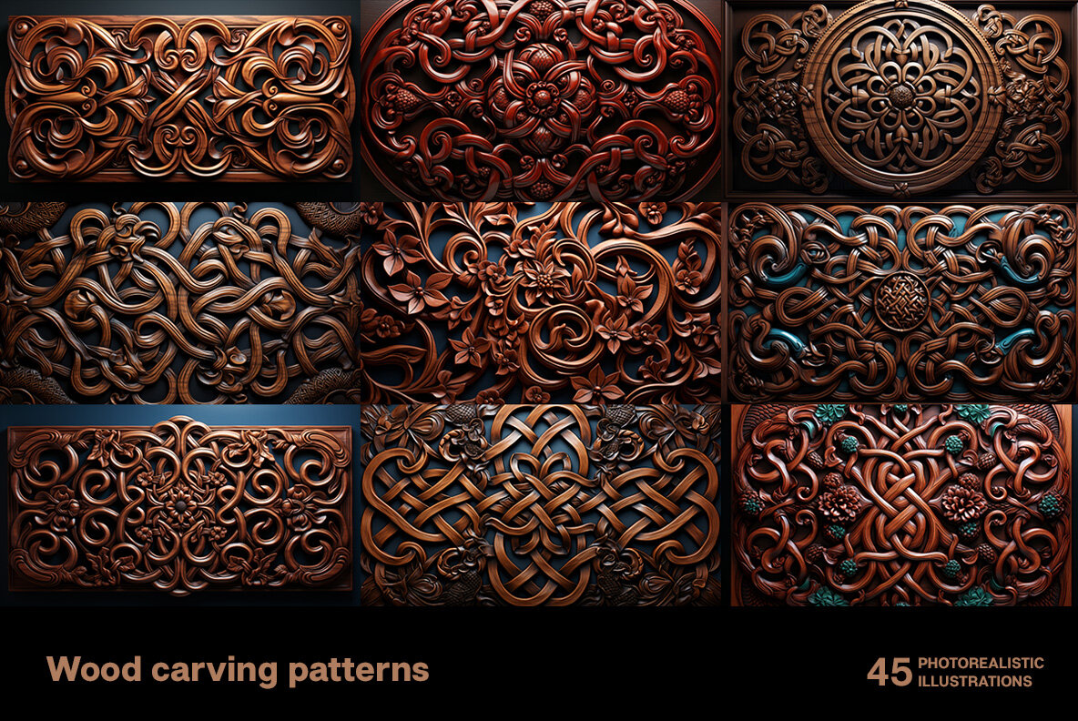 Wood carving patterns 4