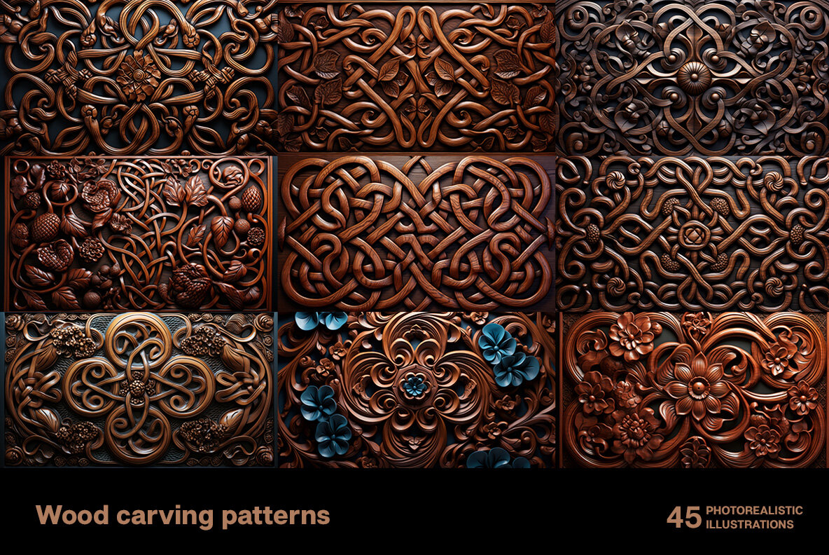 Wood carving patterns 6