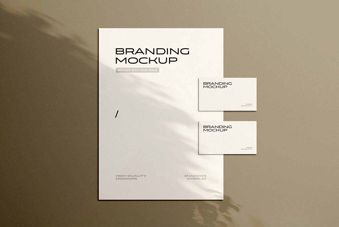 Branding Letterhead and Business Cards Mockups 2