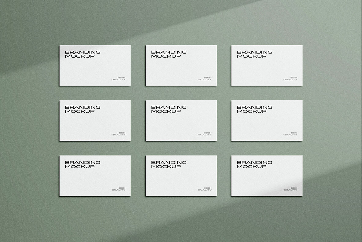 Branding Letterhead and Business Cards Mockups 8