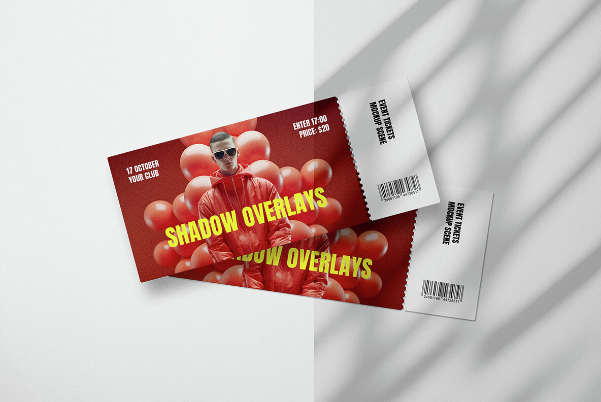 Sunlight Shadow Overlays Mockups 9