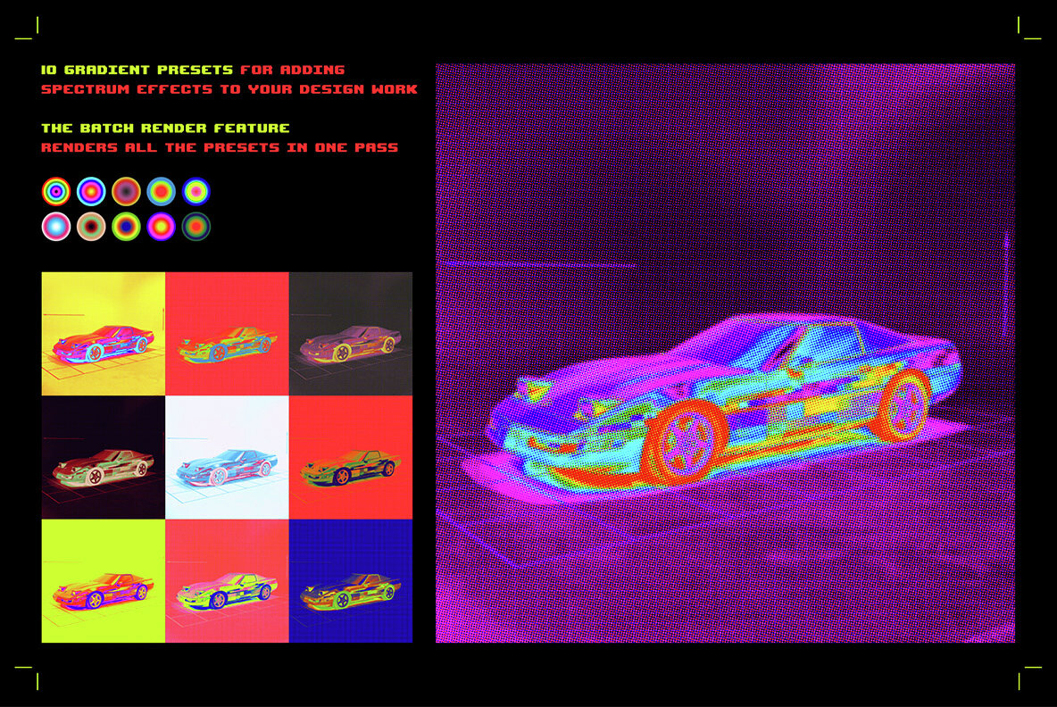 Spectrum Halftone Effect Action 4