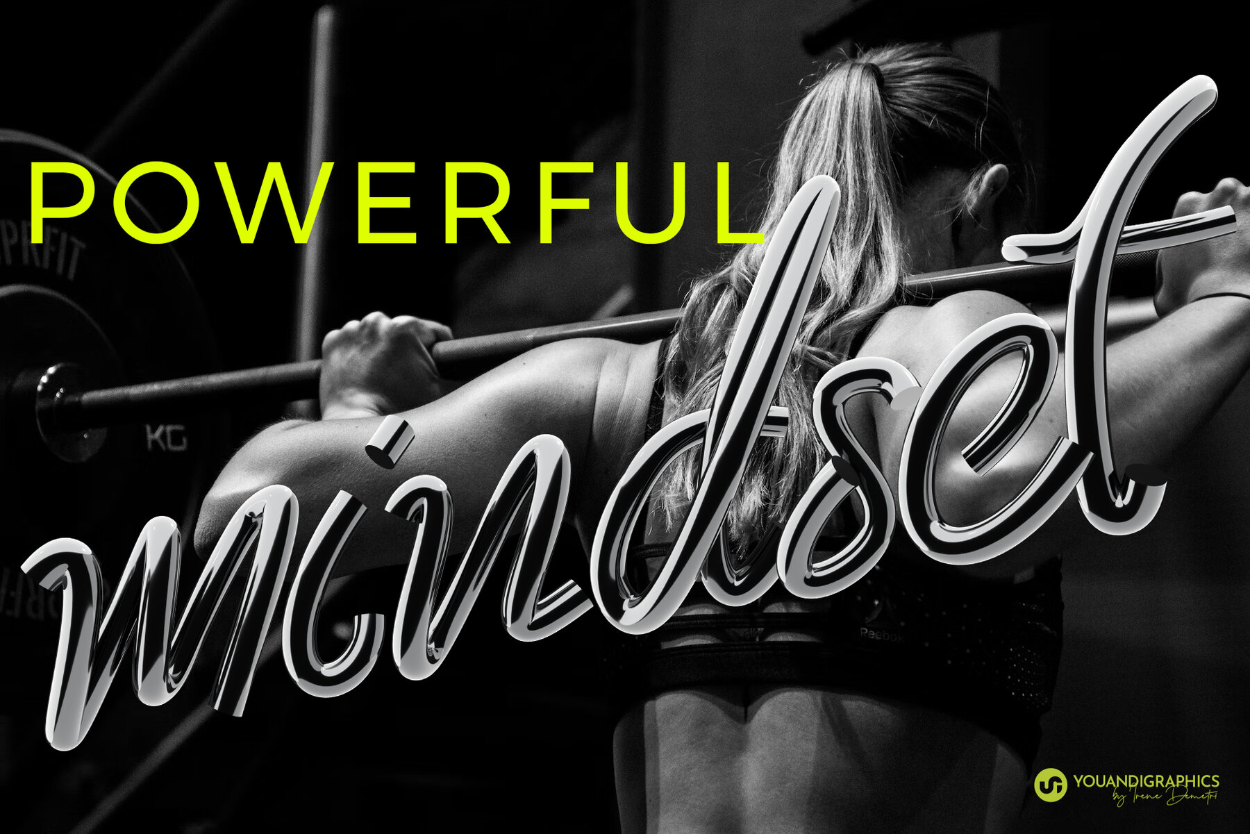 Chrome 3D Lettering set 9