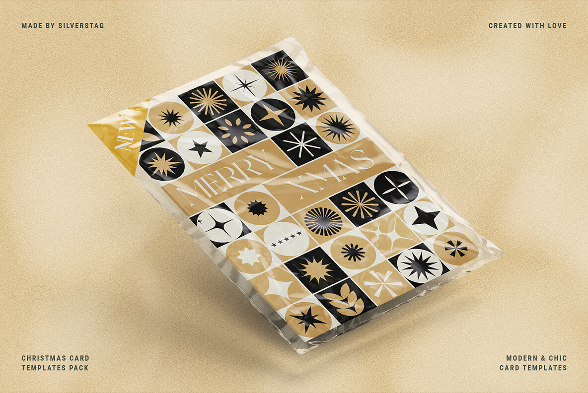 Modern Christmas Card Templates Pack 3