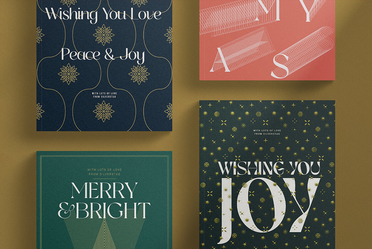 Modern Christmas Card Templates Pack 7