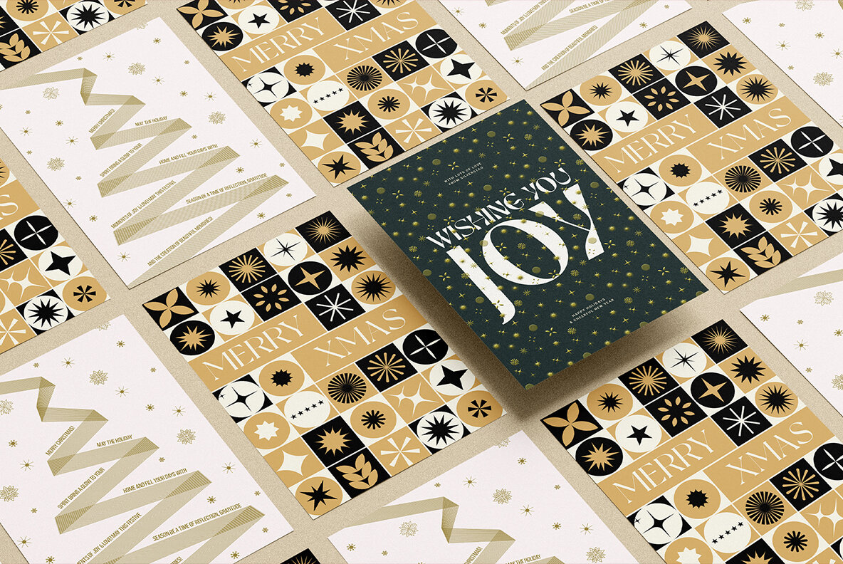 Modern Christmas Card Templates Pack 11