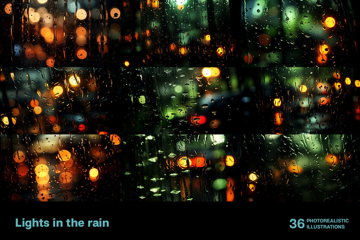 Lights in the rain 3