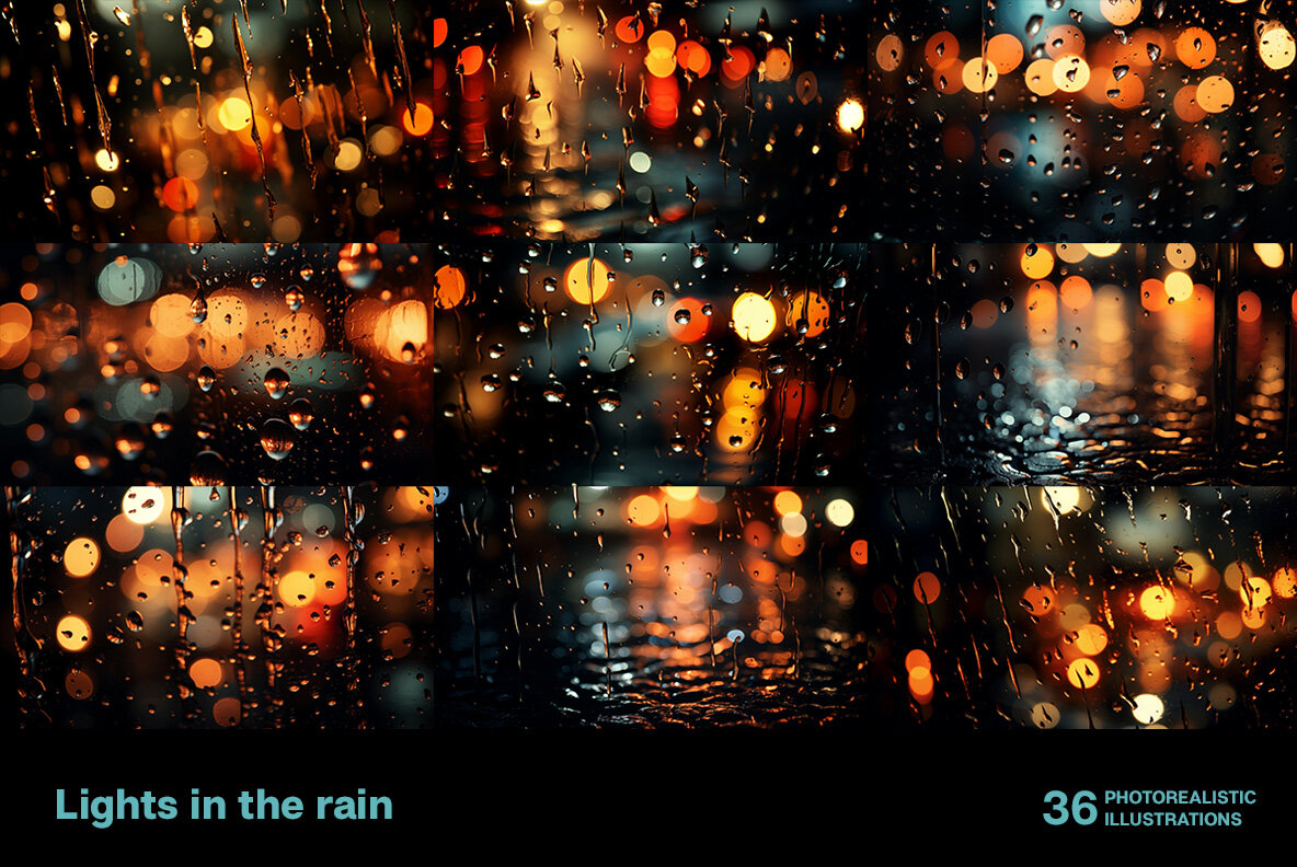 Lights in the rain 4