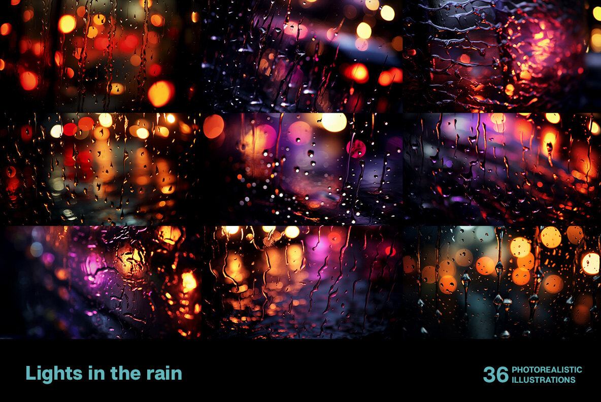 Lights in the rain 5