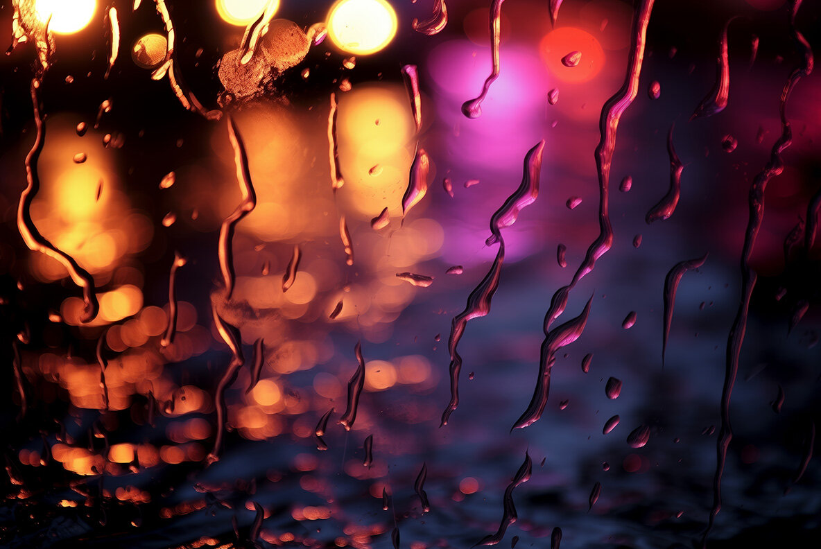 Lights in the rain 8