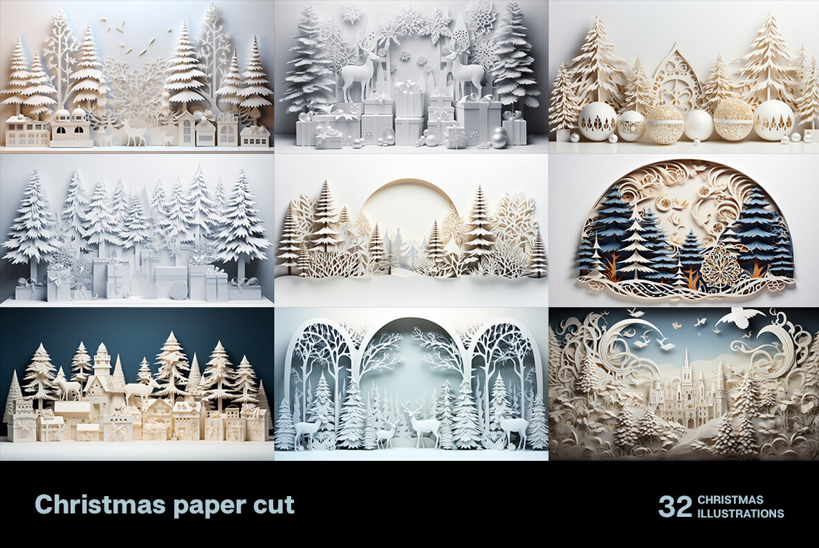 Christmas paper cut 2