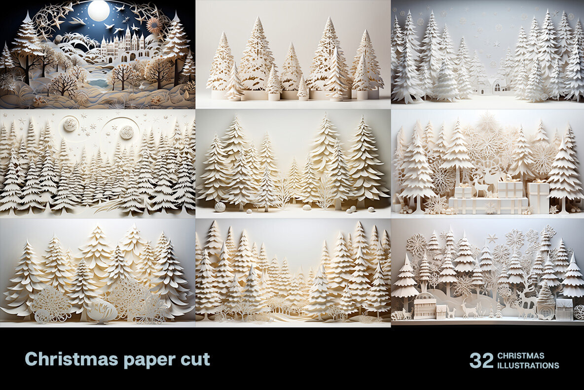 Christmas paper cut 3