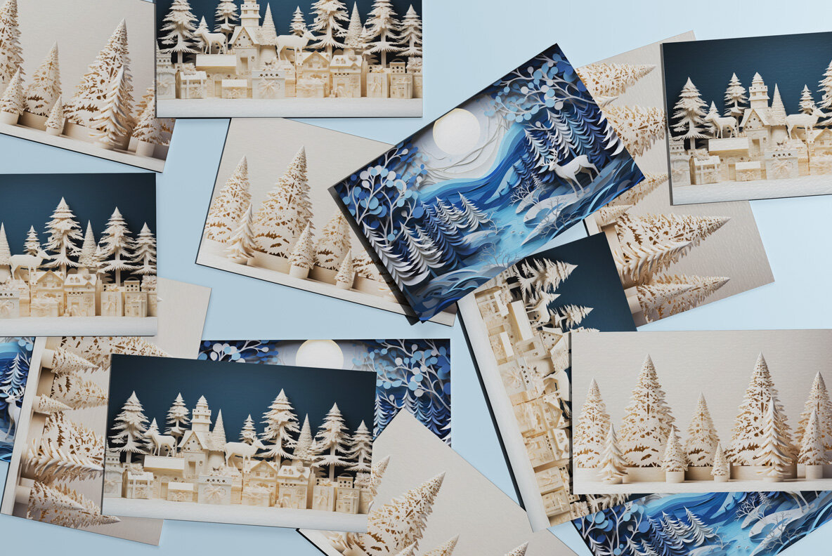 Christmas paper cut 10