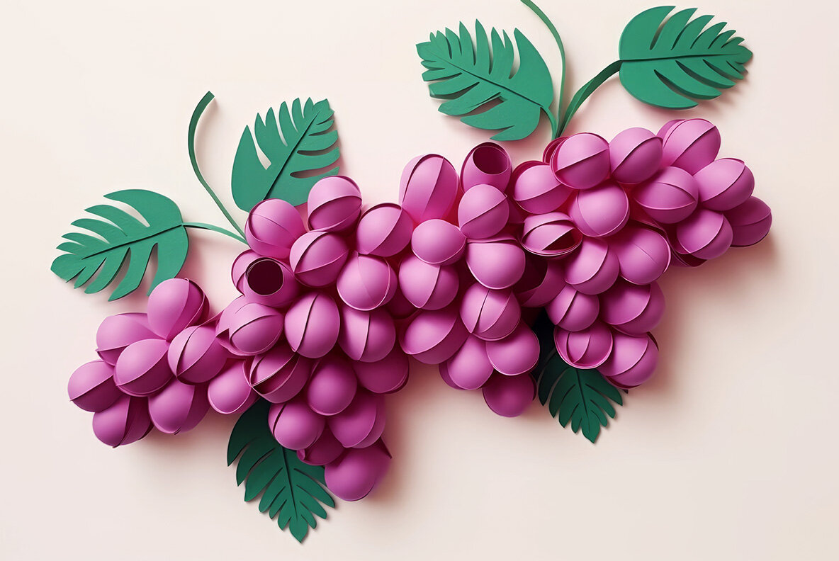 Fruits paper art 9