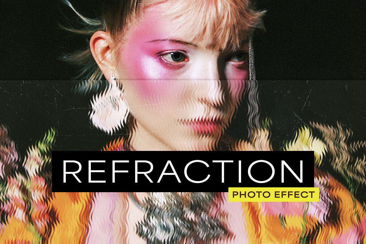 Refraction Glass Photo Effect 1
