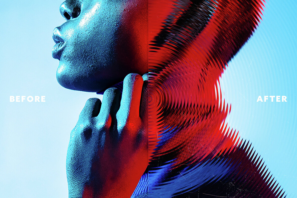 Refraction Glass Photo Effect 6