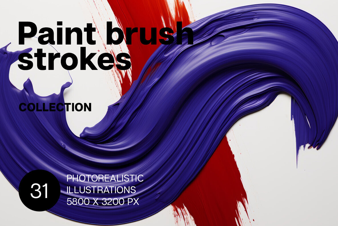 Paint brush strokes 1