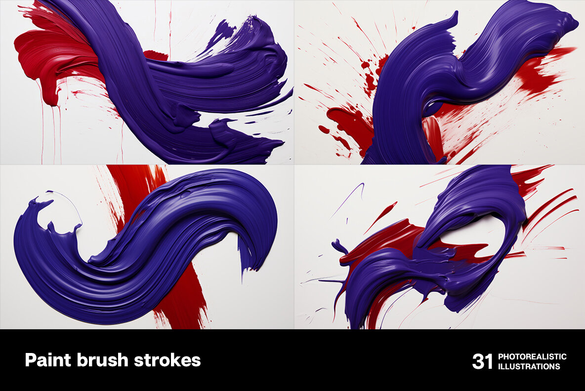 Paint brush strokes 5