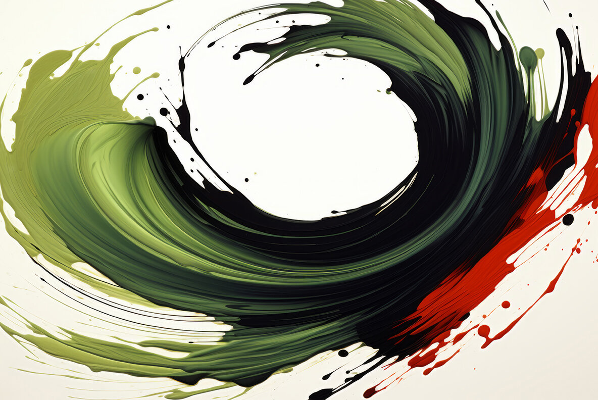 Paint brush strokes 6