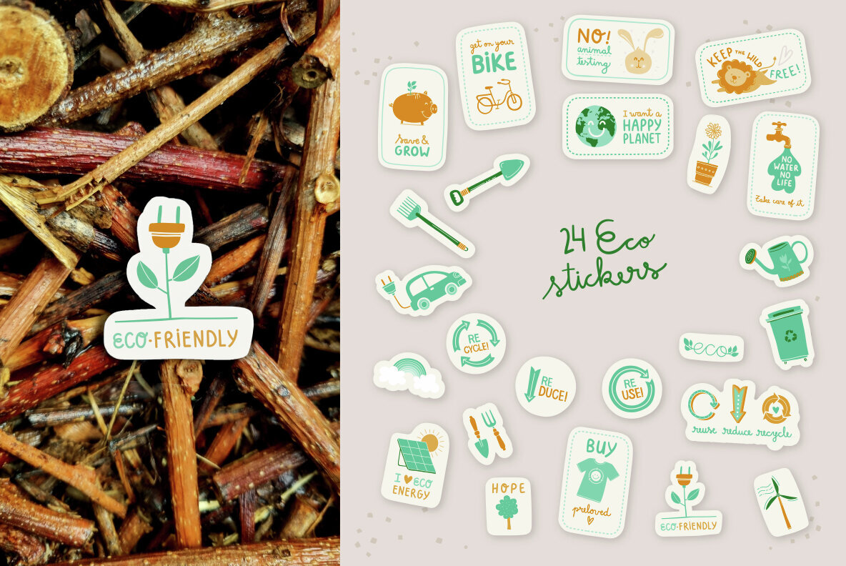 Eco Stickers to Care the Planet 3