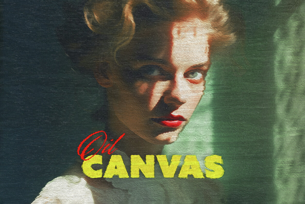 Oil Canvas Photo Effect 1