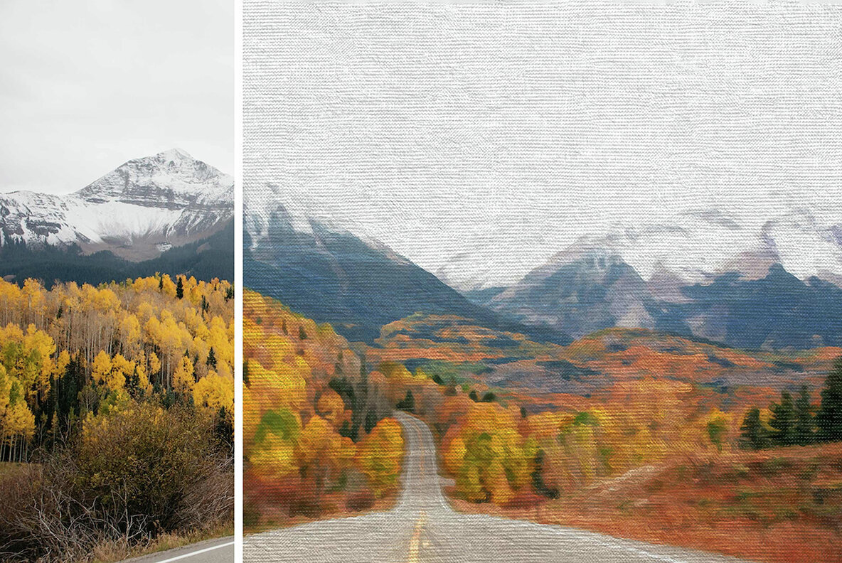 Oil Canvas Photo Effect 2