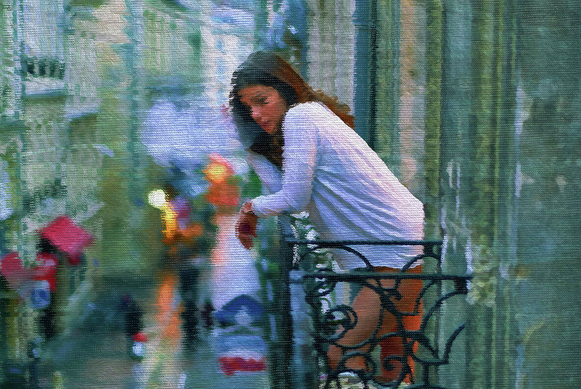 Oil Canvas Photo Effect 6