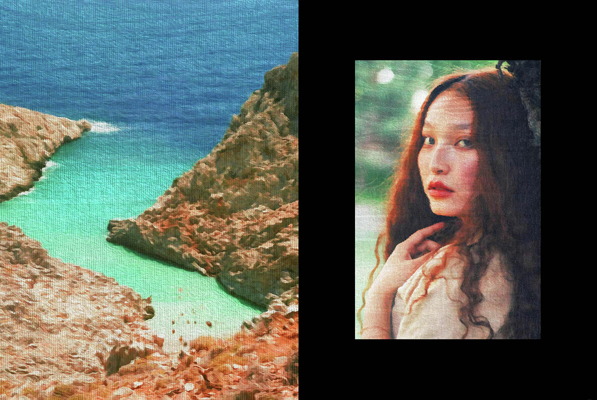 Oil Canvas Photo Effect 7