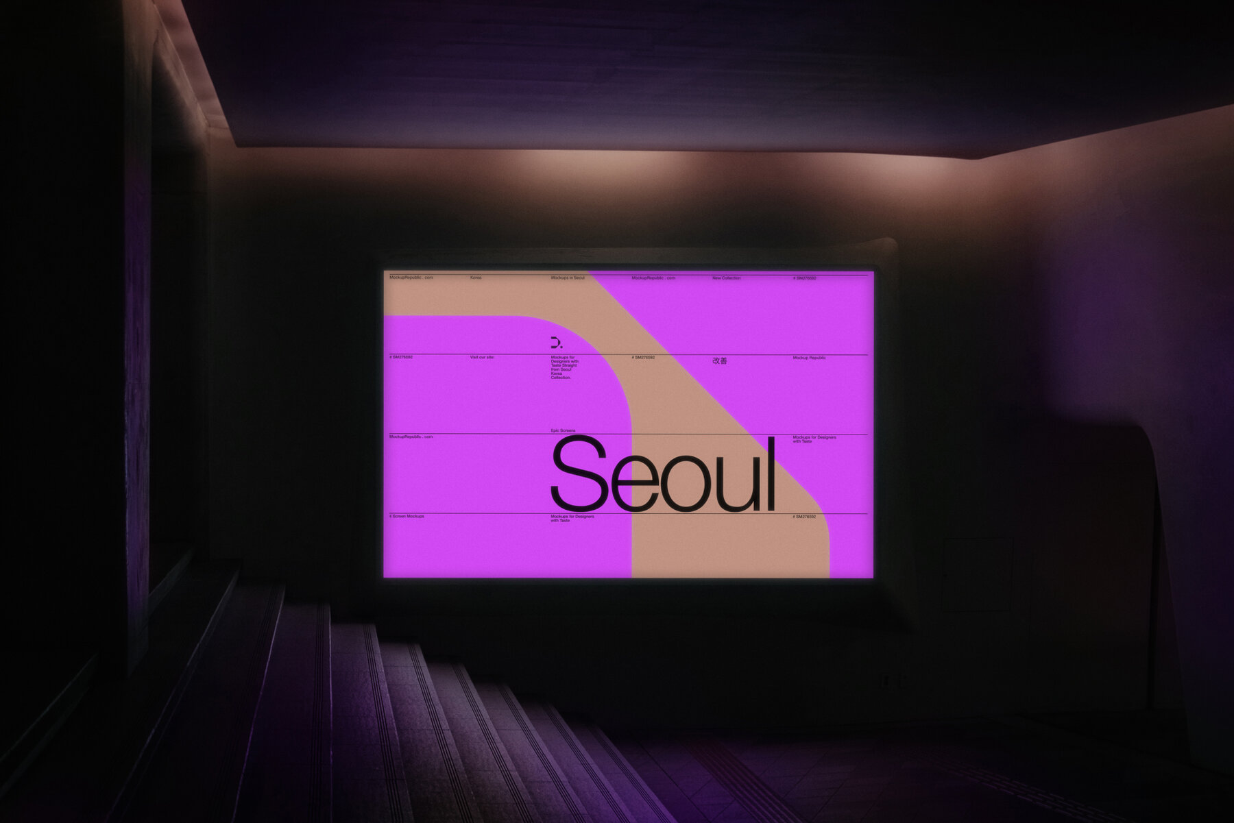 Billboard Mockup Seoul Korea 004 4