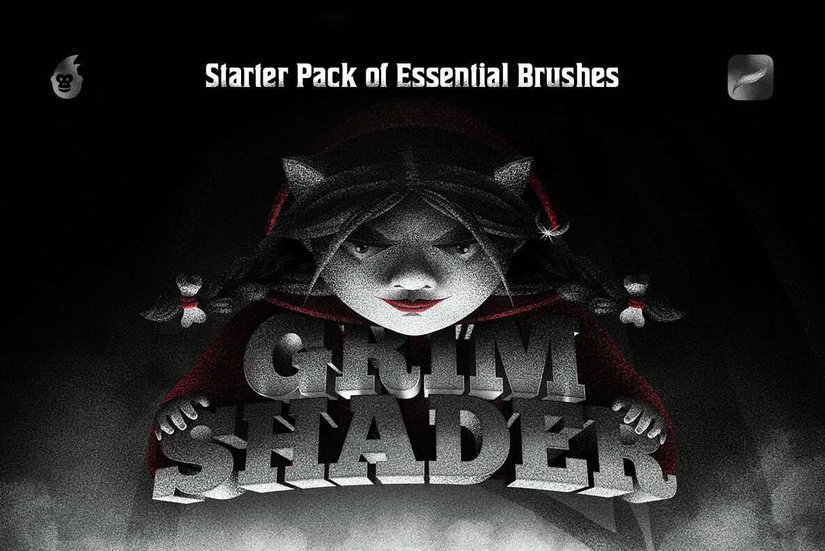 Grim Shader Brushes Starter Pack for Procreate 1