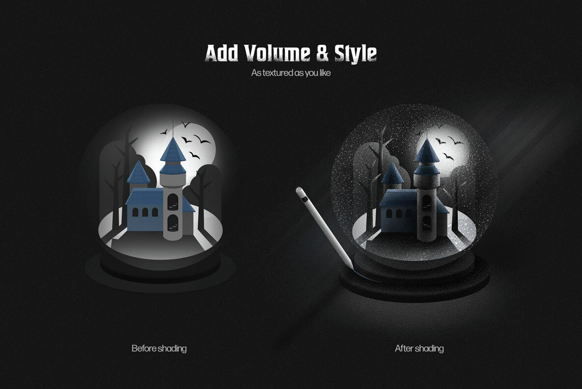 Grim Shader Brushes Starter Pack for Procreate 4