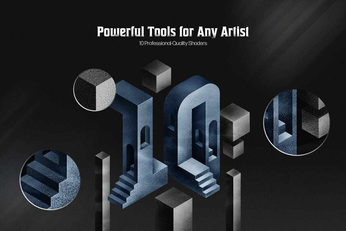 Grim Shader Brushes Starter Pack for Adobe Photoshop 2