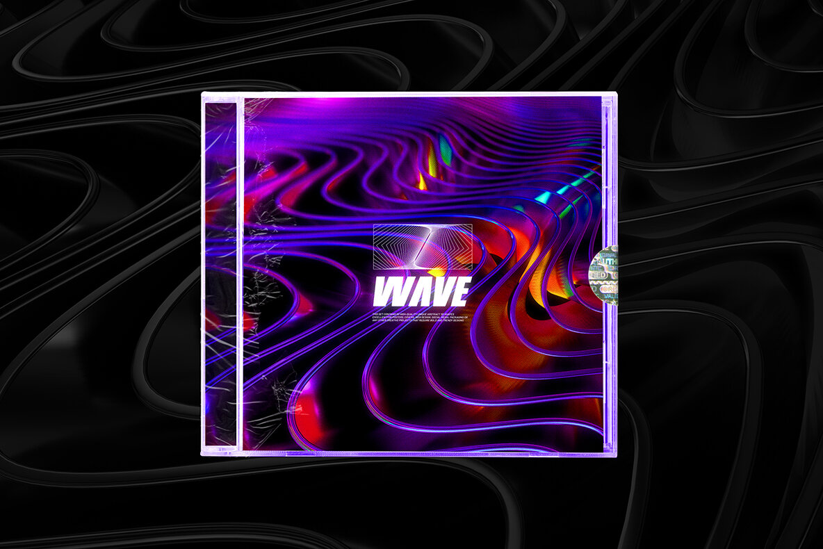 Glossy Waves Backgrounds   Shapes 8