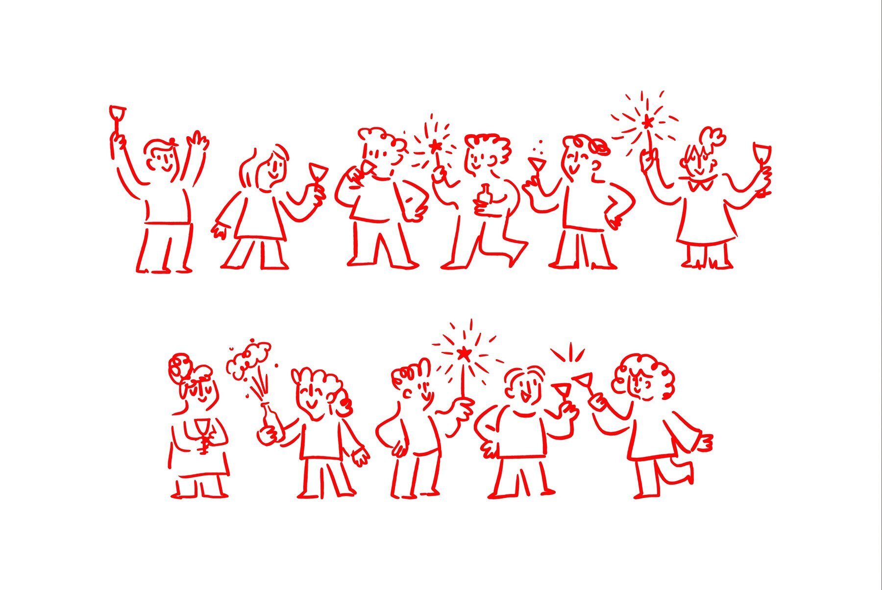 Christmas and New Year   Illustration Bundle 2